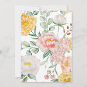 Arche jaune blanc Faire-part de mariage (Dos)