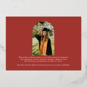 Arche moderne | Faire-part d'obtention d'un diplôm (Verso)