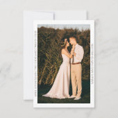 Arche photo minimaliste Merci Mariage moderne (Devant)