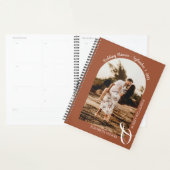 Arche photo moderne Mariage en terre cuite (Devant avec enveloppe)