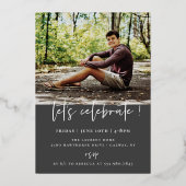 Arche scénarisée Photo Graduation Foil Invitation (Verso)