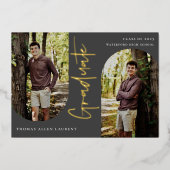 Arche scénarisée Photo Graduation Foil Invitation (Recto)