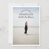 Arched Class Graduate Photo Invitation (Devant)
