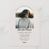 Arched Grad Announcement Invitation with Photo (Dos)