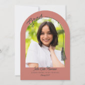 Arched Grad Announcement Invitation with Photo (Devant)