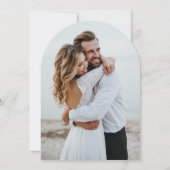 Arched Sage Mountain Photo Wedding Invitation (Dos)