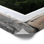 Arched Window - Fake Uitzicht van Sottish Loch Poster (Hoek)