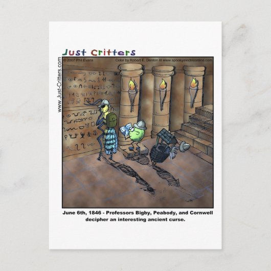 archeologen briefkaart (Voorkant)