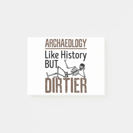 Archeologie als geschiedenis maar vuil post-it® notes (Voorkant)