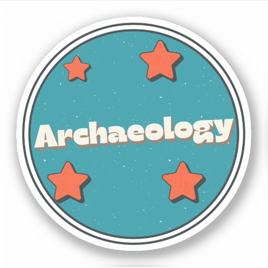 Archeologie Sticker (Voorkant)