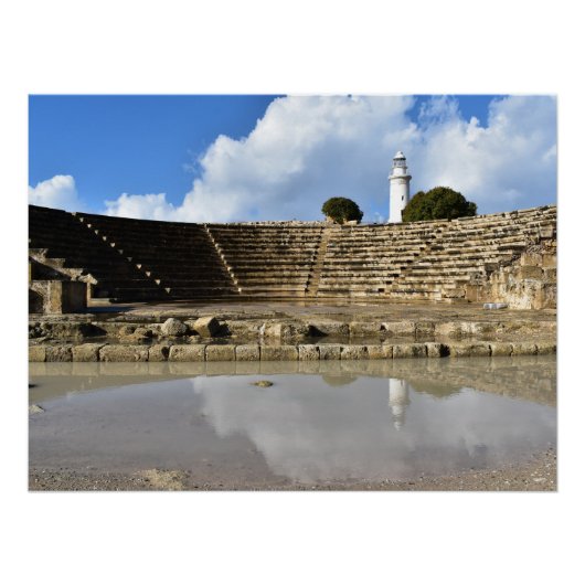 Archeologisch Park, UNESCO-site, Paphos, Cyprus Perfect Poster (Voorkant)
