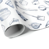 Archeologische scherven die papier wikkelen (Rol Hoek)