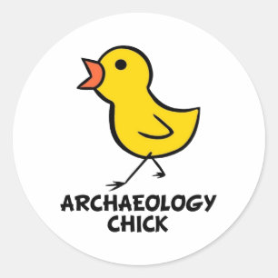 Archeology Chick Sticker