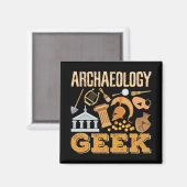 Archeology Geek Professor Student Archeoloog Magneet (Voorkant / Achterkant)