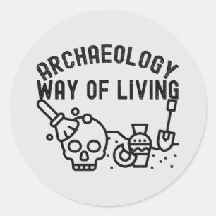 Archeology - Way of Living, Archeology Gezegde Ronde Sticker