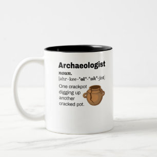 Archeoloog Definition Crackpot Tweekleurige Koffiemok