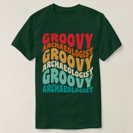 Archeoloog  Retro 60s 70s 80s Vibes T-shirt (Design voorkant)