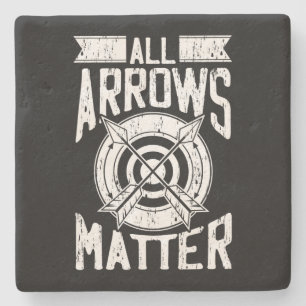 Archer Archery All Arrows Matte Costume Gift Stenen Onderzetter
