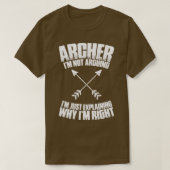 Archer Archery Bow Hunting Bowman Arrow Bow Hunter T-shirt (Design voorkant)