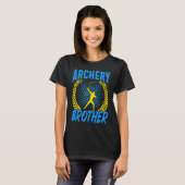 Archer   Archery Brother Bow Arrow Archery T-shirt (Voorkant volledig)