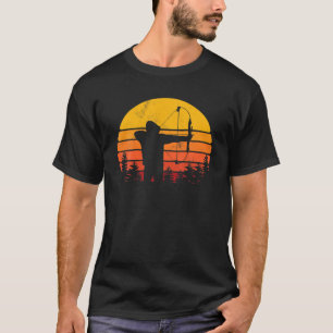 Archer Archery Retro  Gifts Mannen Vrouwen Bow H T-shirt