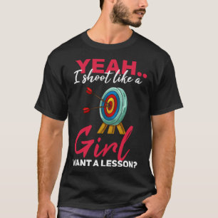 Archer Bow en Arrow-jagers voor aartsmeisjes T-shirt