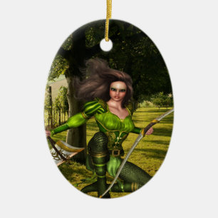 Archer Elf Keramisch Ornament