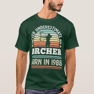 Archer, geboren in 1988 40th Birthday Archery Gift T-shirt