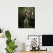Archer in Forest Fantasy Art Print (Thuiskantoor)