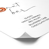 ARCHER Minimalist Donut Bar Sign Poster (Hoek)