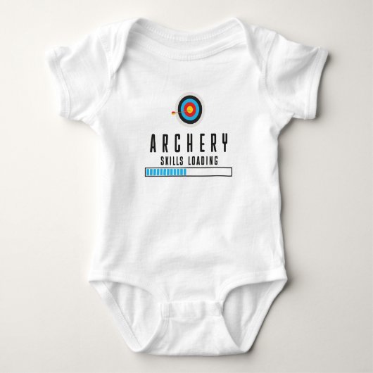 Archer Newborn boogschieten vaardigheden laden Romper (Voorkant)