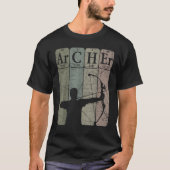 Archer Periodic Table Elements Bow Hunting Archery T-shirt (Voorkant)
