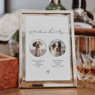 ARCHER Pet Signature Drink Sign Poster