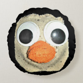 Archer Round Pillow (Googly Eyes) Rond Kussen