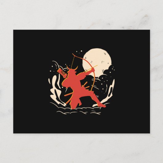 Archer Samurai Warrior Archery Japan Bowman Gift Briefkaart (Voorkant)