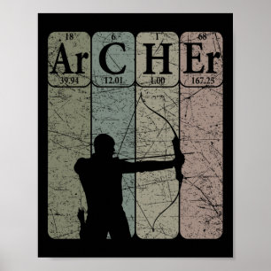 Archer Tableau Périodique Eléments Chasse De Bow T