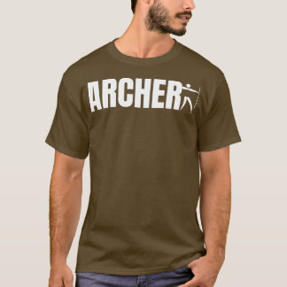 Archer Typography Archery Shooting Long Bow T-shirt