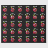 Archerry Funny Fruit Archery Pun Dark BG Cadeaupapier (Vlak)