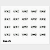 Archery 1 ronde sticker (Vel)