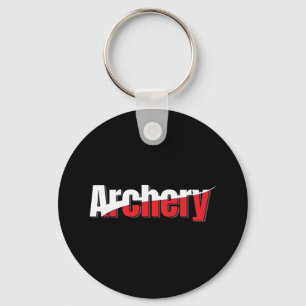 Archery Abstract Swish - Graphic Two-Tone Art Sleutelhanger