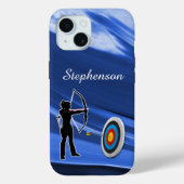 Archery - Archer Silhouette and target Personalize Case-Mate iPhone Case (Achterkant)