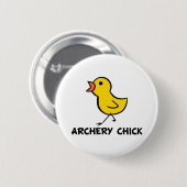 Archery Chick Button (Voorkant /achterkant)