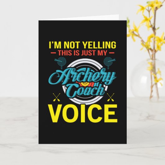 Archery Coach Kaart (Gele Bloem)