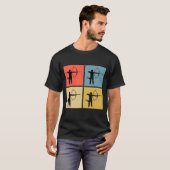 Archery Colorful Retro T-shirt (Voorkant volledig)