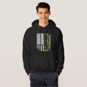 Archery Compound Bow Usa-vlag Hoodie (Voorkant volledig)