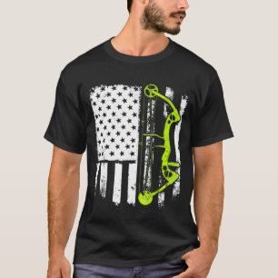 Archery Compound Bow Usa-vlag T-shirt