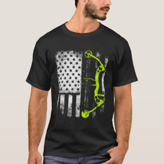 Archery Compound Bow Usa-vlag T-shirt