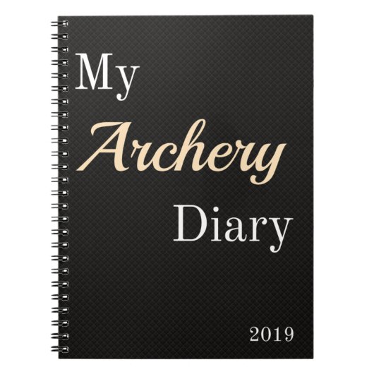 Archery Diary-laptop Notitieboek (Voorkant)