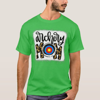 Archery Mam Leopard Archery Mama  T-shirt