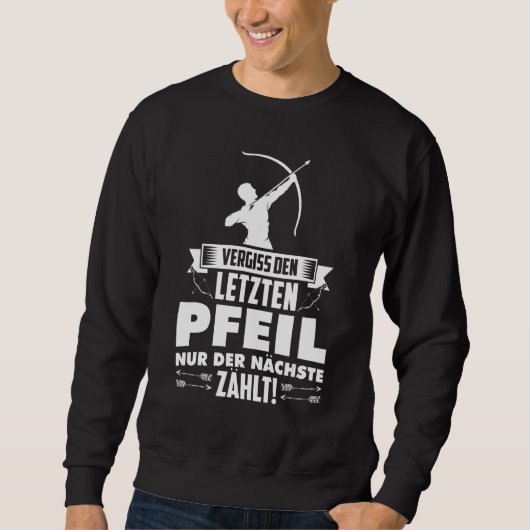 Archery Mannen Archery Arrow Bow Trui (Voorkant)